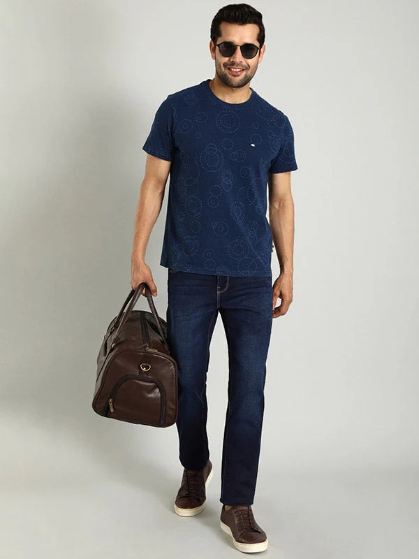 Indian Terrain Men Dark Blue Jeans